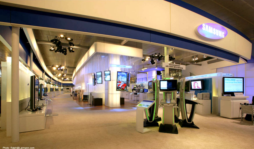 Lichtdesign für den Cebit Messeauftritt von Samsung – Projektbild 12