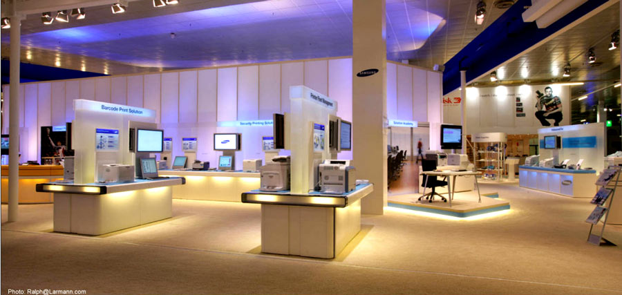 Lichtdesign für den Cebit Messeauftritt von Samsung – Projektbild 11