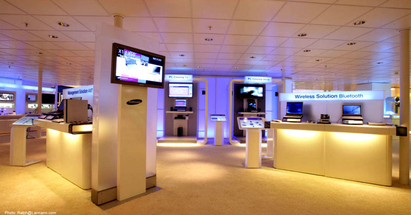 Lichtdesign für den Cebit Messeauftritt von Samsung – Projektbild 4