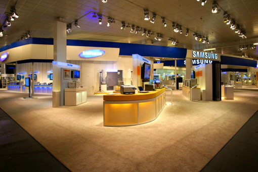 Lighting design for Samsung’s exhibition booth at Cebit fair
