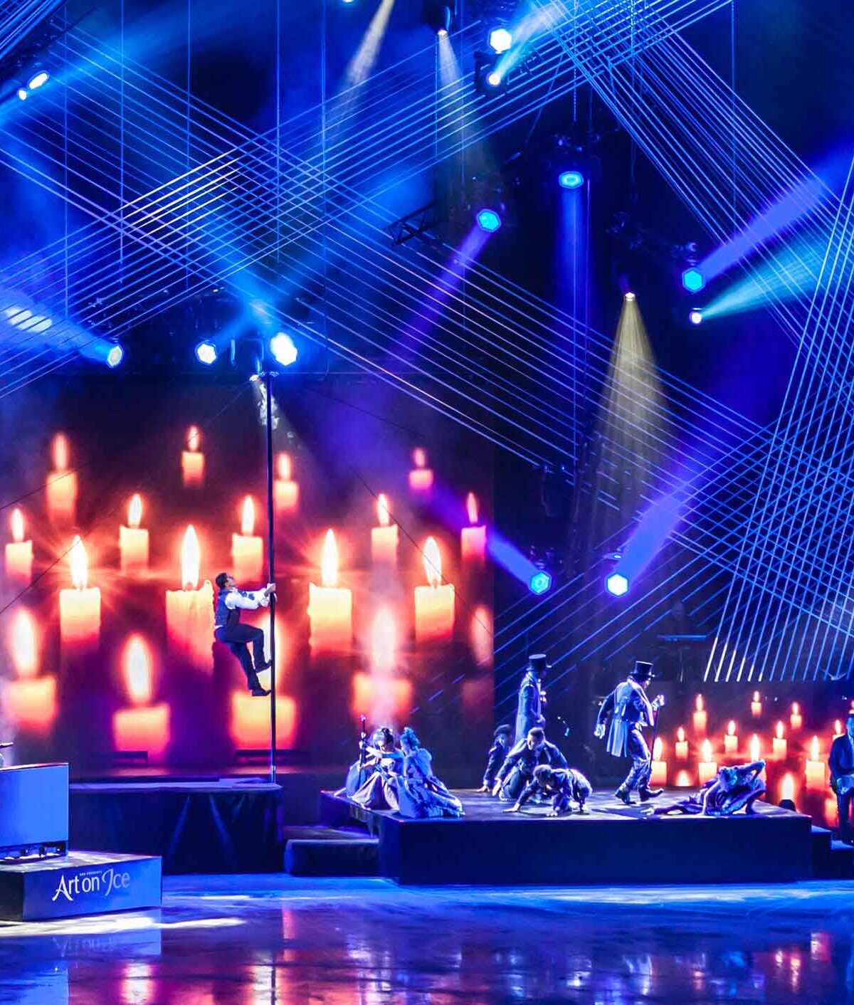 Lighting design for the “Art on Ice” tour