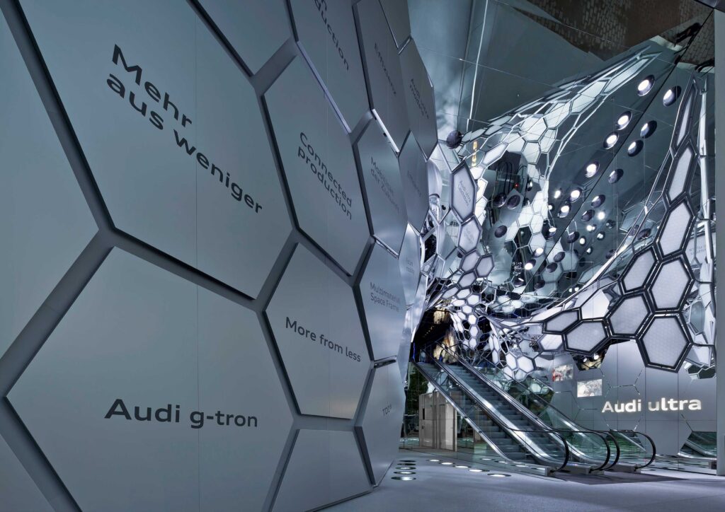 Associated lighting design for Audi’s IAA booth – project image 14