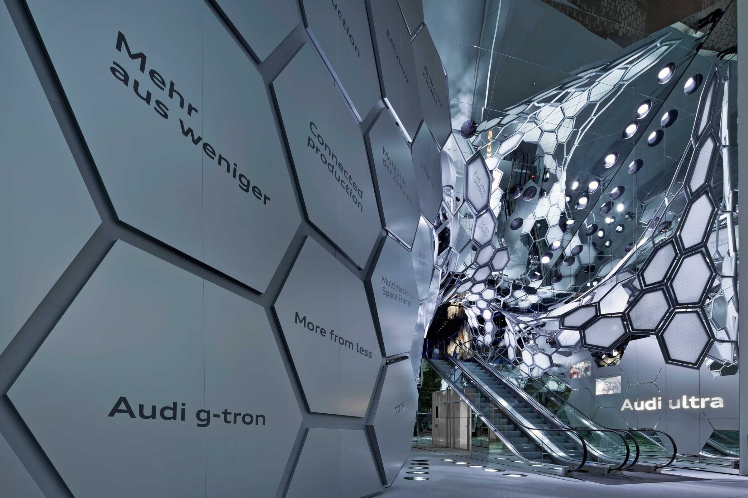 Associated lighting design for Audi’s IAA booth – project image 14