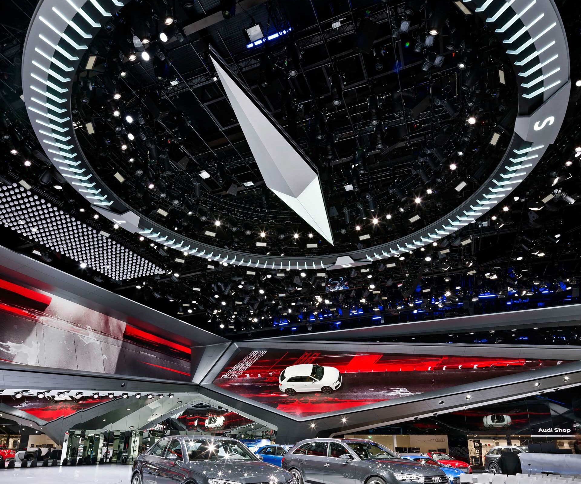 Associated lighting design for Audi’s IAA booth – project image 1