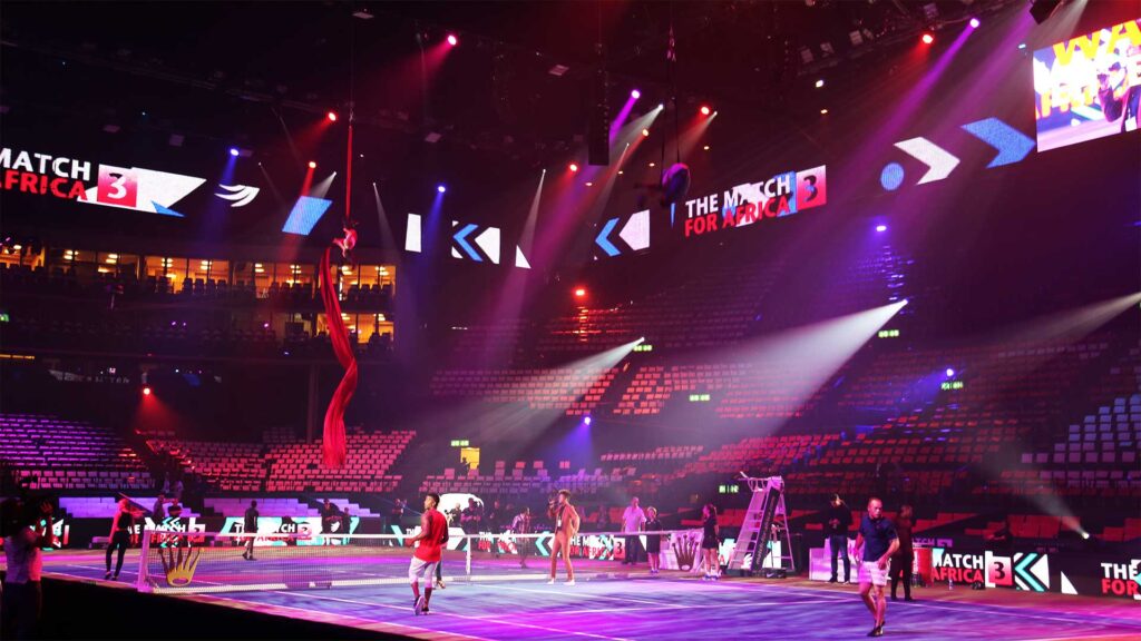 Lighting design for a charity sports event – Match for Afrika – project image 2