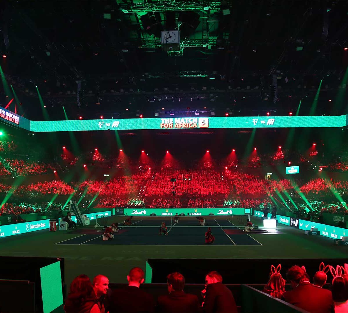 Lighting design for a charity sports event – Match for Afrika